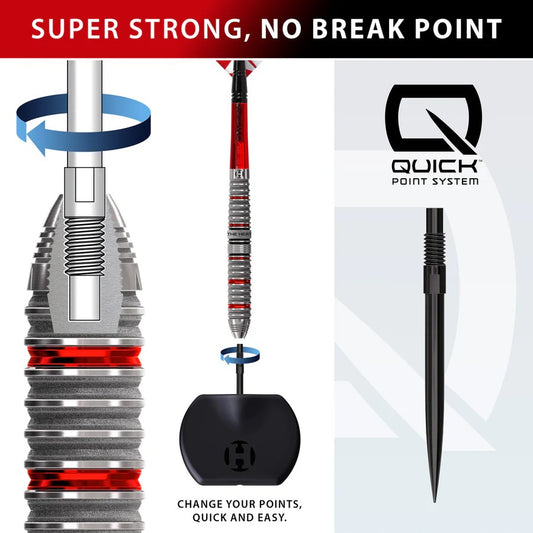 HARROWS DAMON HETA SERIES 4 90% TUNGSTEN QP STEEL TIP DARTS