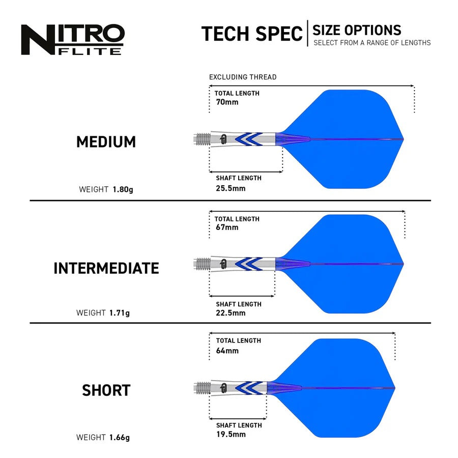 RED DRAGON GERWYN PRICE NITRO FLITE NO2 INTEGRATED FLIGHTS & SHAFTS