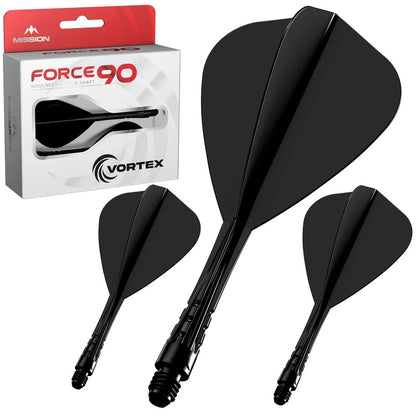 MISSION FORCE 90 VORTEX MOULDED FLIGHT & SHAFT - KITE