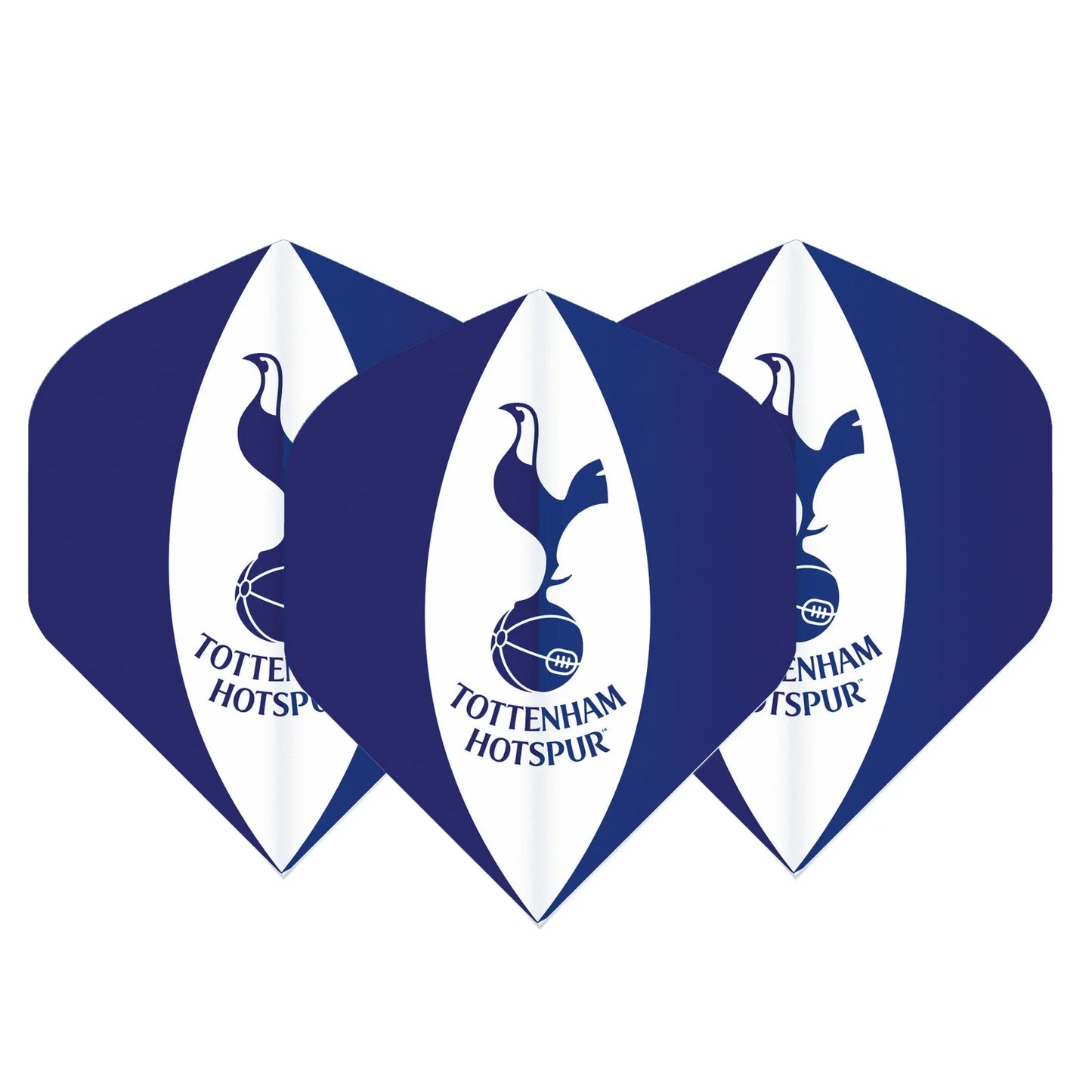 TOTTENHAM HOTSPUR FOOTBALL CLUB STANDARD DART FLIGHTS - 3 SETS - 9 FLIGHTS