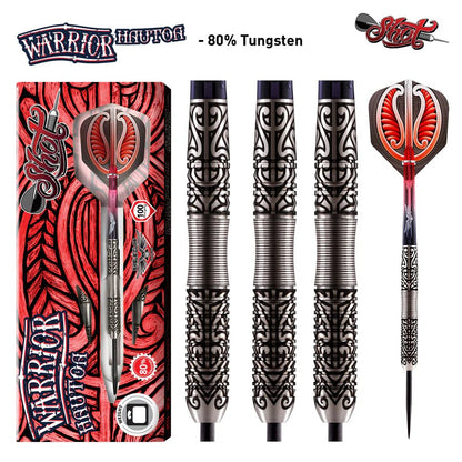 WARRIOR HAUTOA 80% TUNGSTEN STEEL TIP DARTS BY SHOT