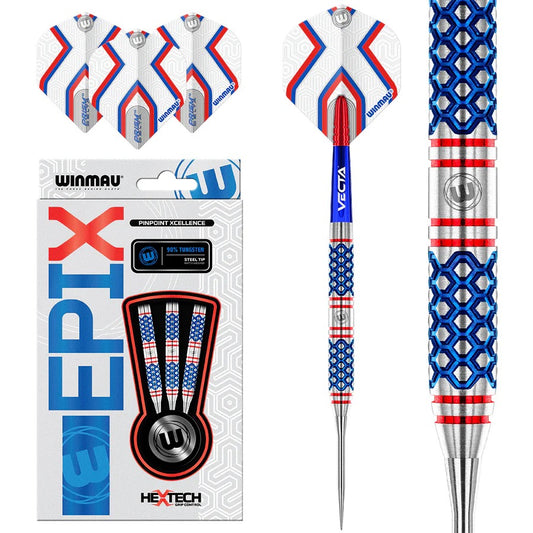 EPIX 90% TUNGSTEN STEEL TIP DARTS BY WINMAU