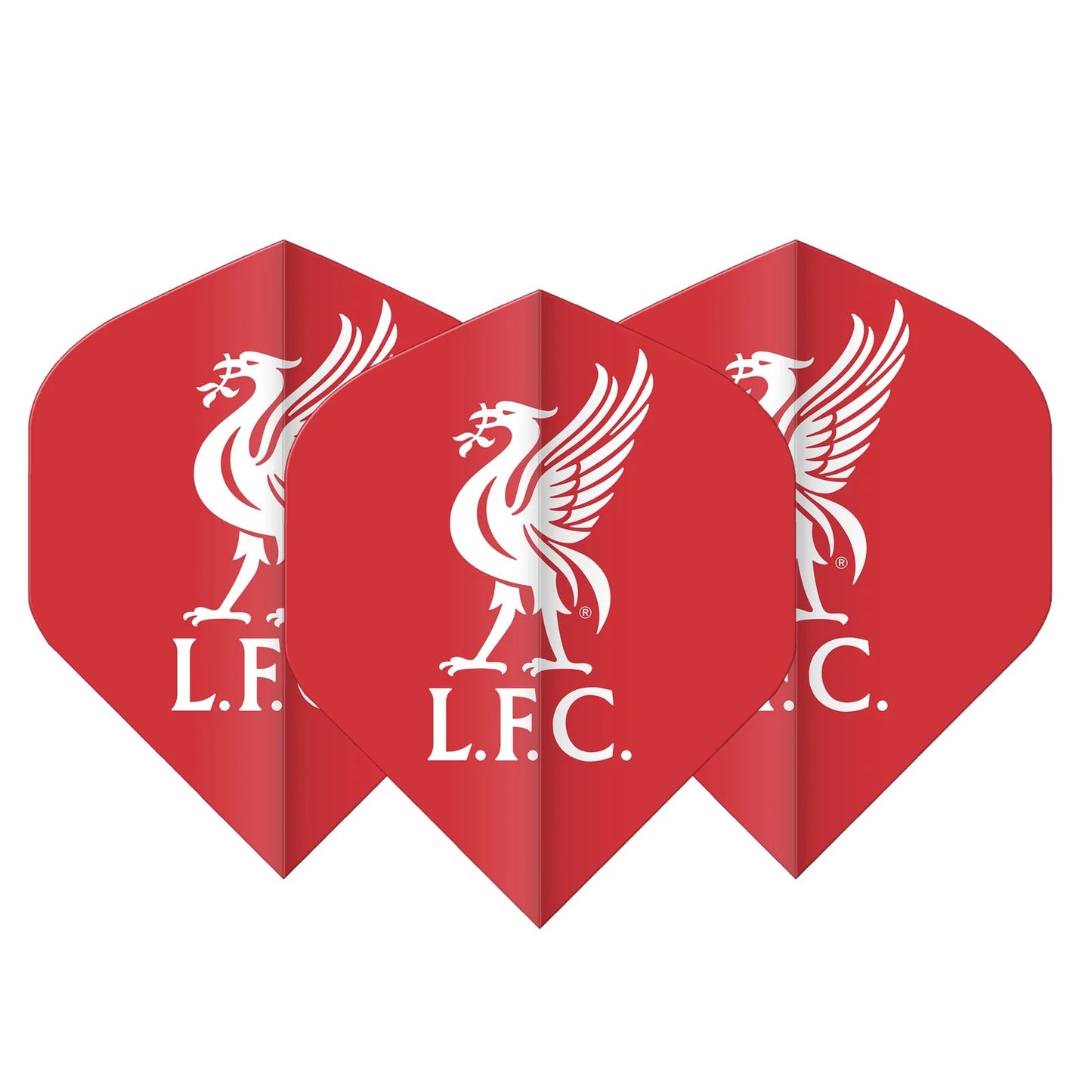 LIVERPOOL FOOTBALL CLUB STANDARD DART FLIGHTS - 3 SETS - 9 FLIGHTS
