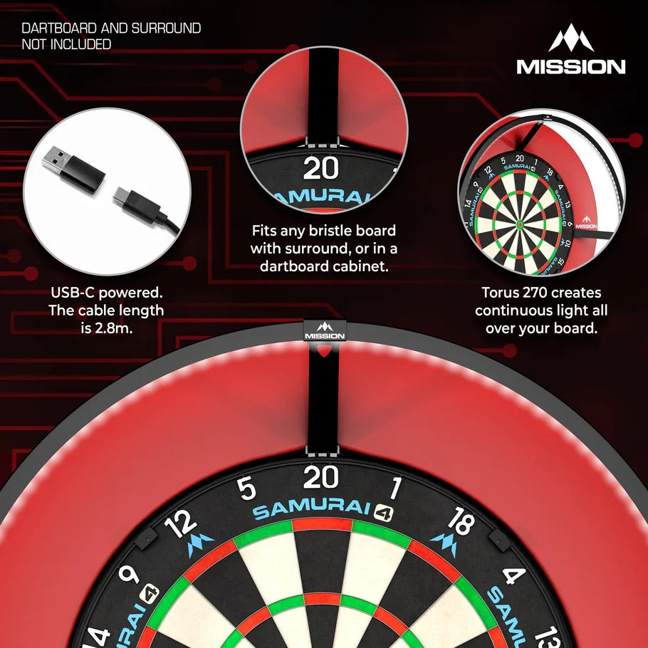 MISSION TORUS 120° DARTBOARD LIGHT