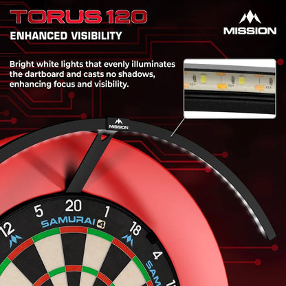 MISSION TORUS 120° DARTBOARD LIGHT