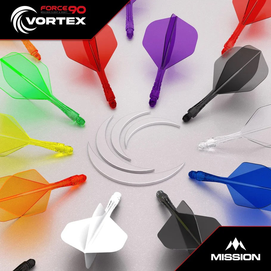 MISSION FORCE 90 VORTEX MOULDED FLIGHT AND SHAFT SYSTEM