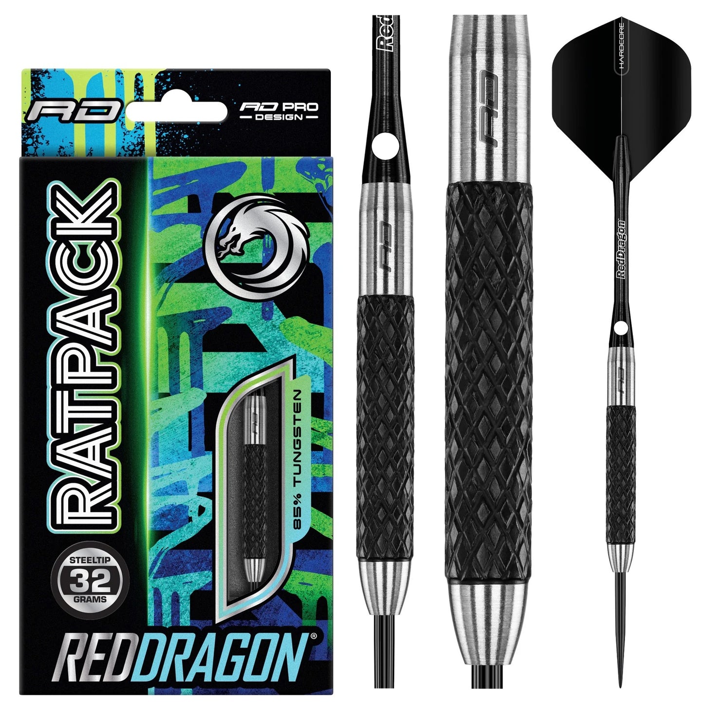 RED DRAGON RATPACK 1 32G BLACK TUNGSTEN DARTS