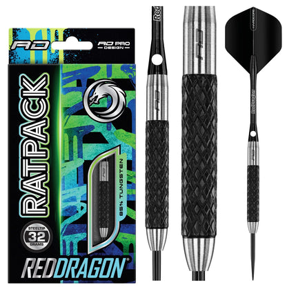 RED DRAGON RATPACK 1 32G BLACK TUNGSTEN DARTS