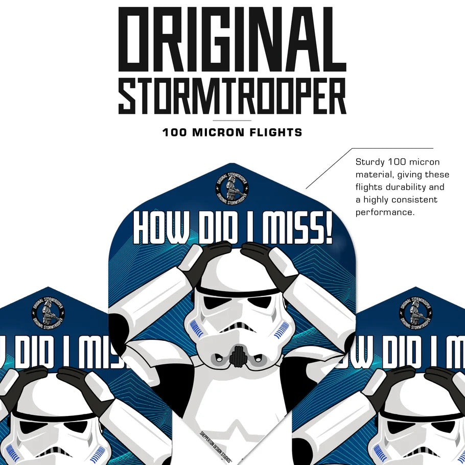 ORIGINAL STORMTROOPER DART FLIGHTS NO2 STANDARD SHAPE