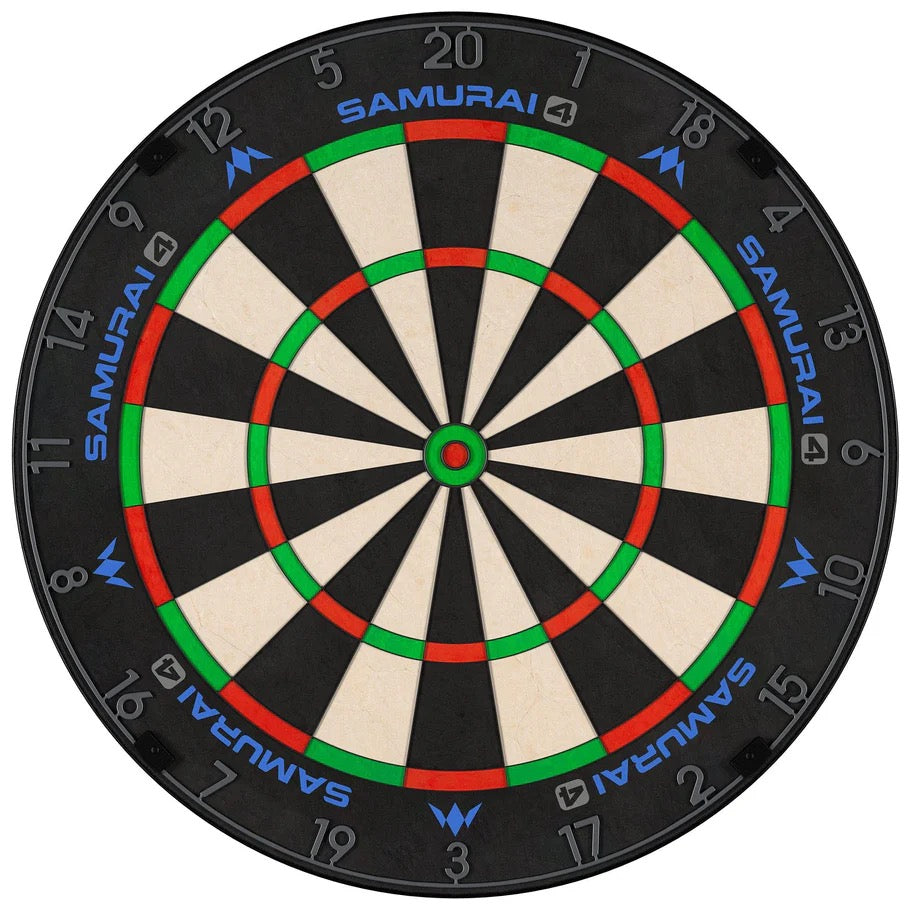 MISSION SAMURAI 4 DARTBOARD PROFESSIONAL - KNIFE WIRE - GRAPHITE GREY - CLICK AND COLLECT
