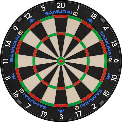 MISSION SAMURAI 4 DARTBOARD PROFESSIONAL - KNIFE WIRE - WHITE SPIDER - CLICK AND COLLECT