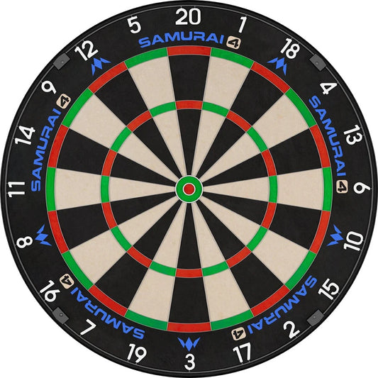 MISSION SAMURAI 4 DARTBOARD PROFESSIONAL - KNIFE WIRE - WHITE SPIDER - CLICK AND COLLECT