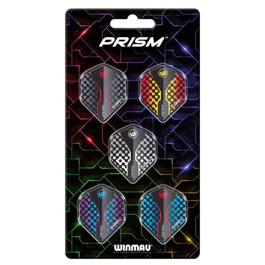 WINMAU PRISM ZETA DART FLIGHTS COLLECTION - 5 SETS OF FLIGHTS