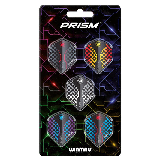 WINMAU PRISM ZETA DART FLIGHTS COLLECTION - 5 SETS OF FLIGHTS