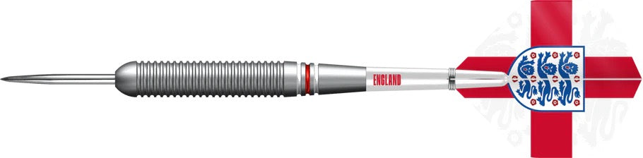 ENGLAND FOOTBALL DARTS STEEL TIP BRASS - OFFICIAL LICENSED - LOGO - 22G