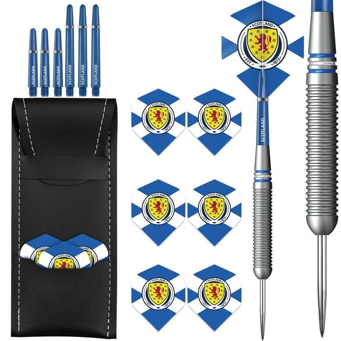 SCOTLAND FOOTBALL DARTS STEEL TIP BRASS OFFICIAL LICENSED - LOGO - 22G