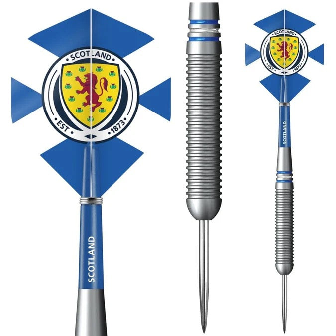 SCOTLAND FOOTBALL DARTS STEEL TIP BRASS OFFICIAL LICENSED - LOGO - 22G