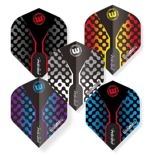 WINMAU PRISM ZETA DART FLIGHTS COLLECTION - 5 SETS OF FLIGHTS