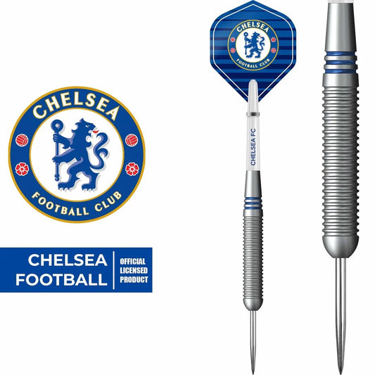 CHELSEA FOOTBALL DARTS STEEL TIP BRASS - OFFICIAL LICENSED - CHELSEA FC - 22G