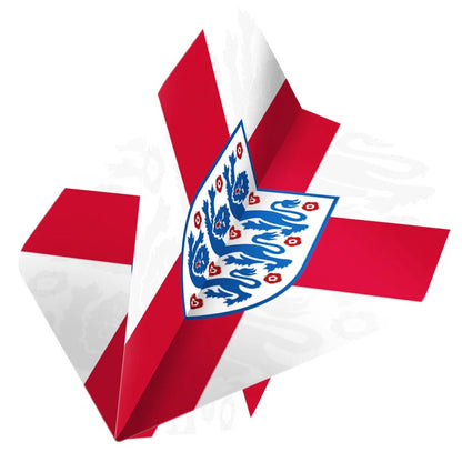 ENGLAND FOOTBALL DART FLIGHTS OFFICIAL LICENSED - 100 MICRON - NO2 - STD - F1 - ST GEORGE CROSS