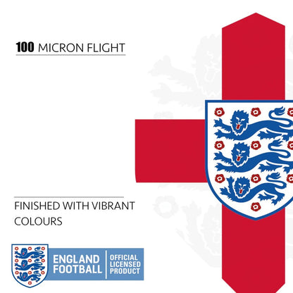 ENGLAND FOOTBALL DART FLIGHTS OFFICIAL LICENSED - 100 MICRON - NO2 - STD - F1 - ST GEORGE CROSS