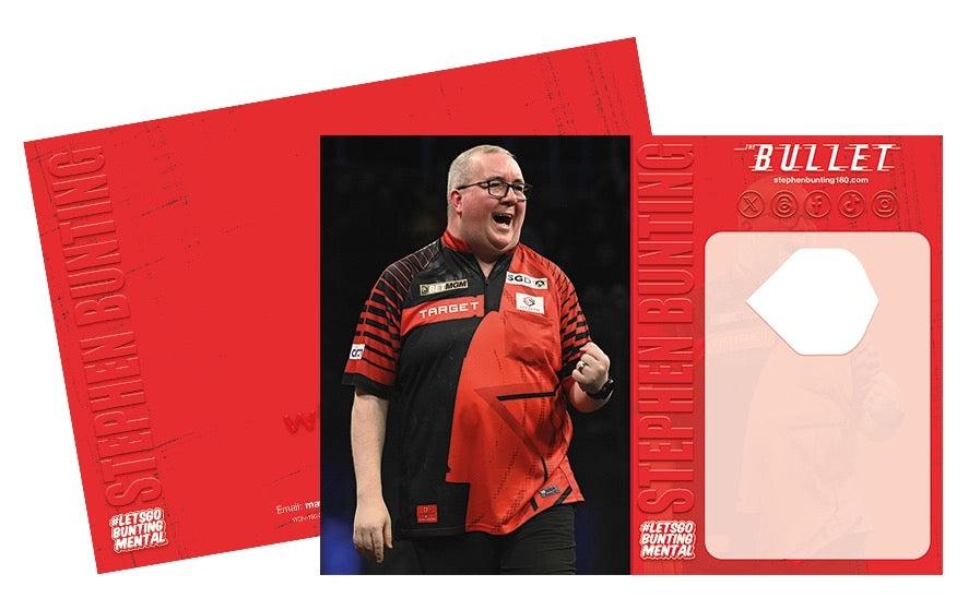 STEPHEN BUNTING SIGNED FLIGHT CARD - OFFICIAL PRODUCT