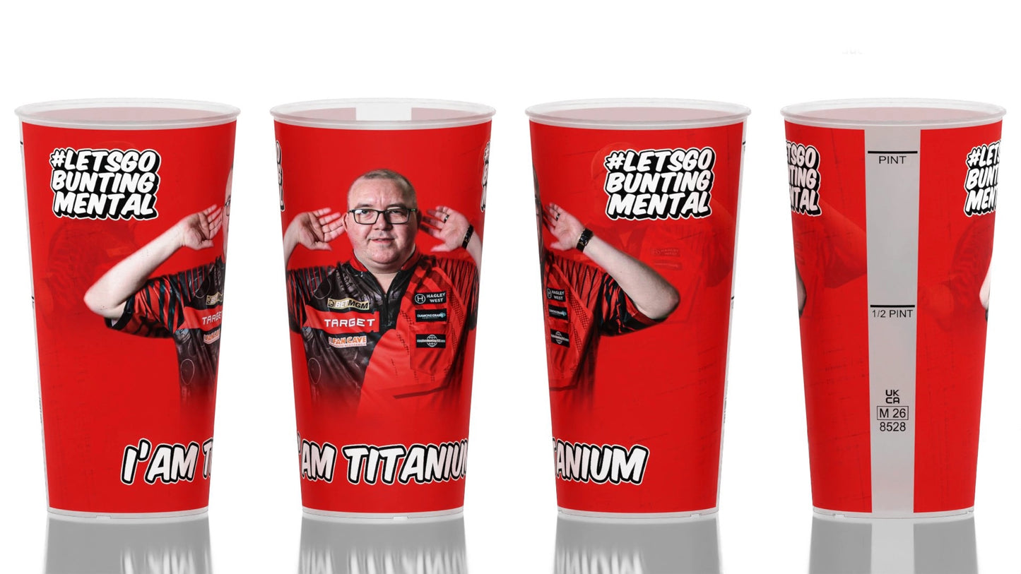 STEPHEN BUNTING I AM TITANIUM CUP - OFFICIAL PRODUCT