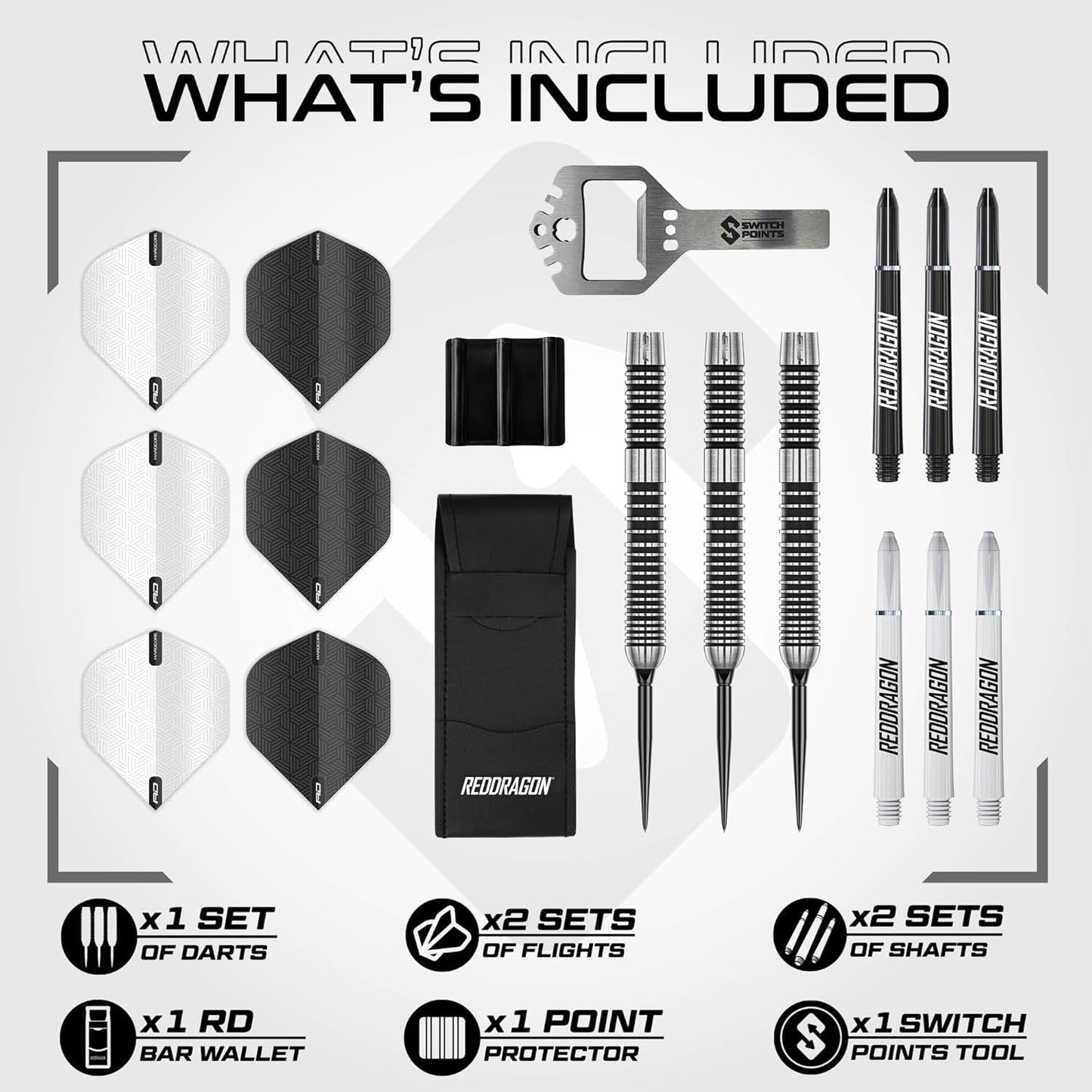 RED DRAGON PEGASUS SWITCH POINTS 90% TUNGSTEN DARTS