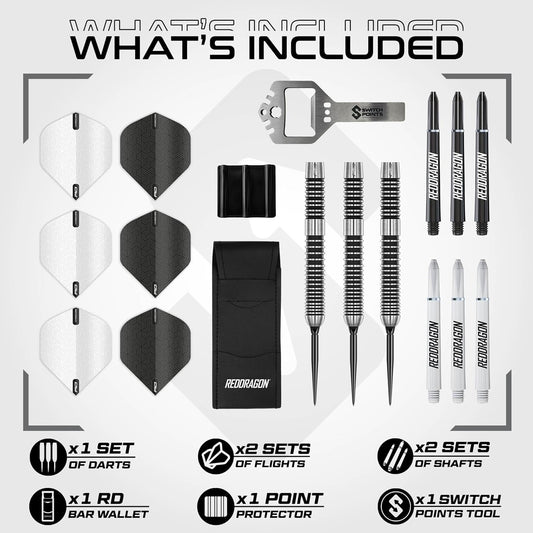 RED DRAGON PEGASUS SWITCH POINTS 90% TUNGSTEN DARTS