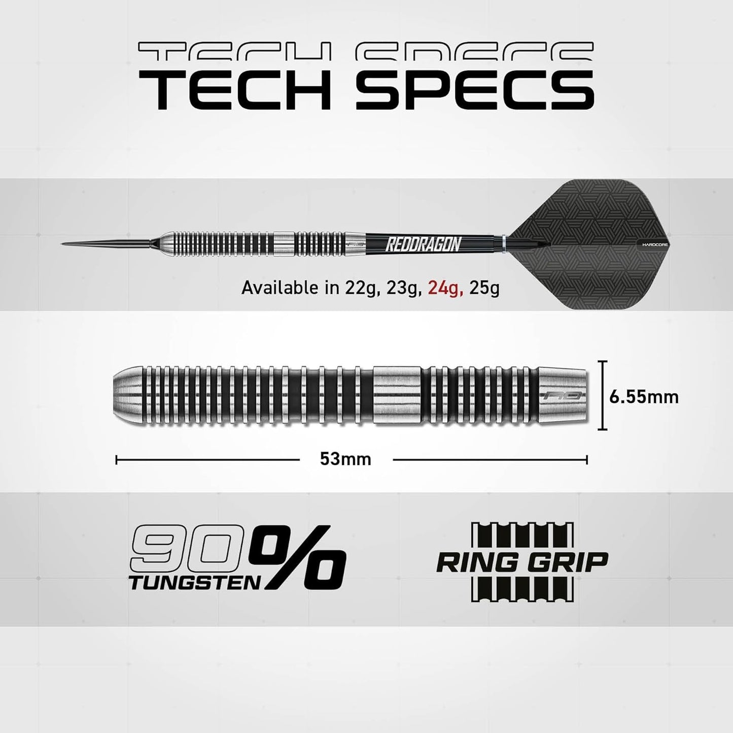 RED DRAGON PEGASUS SWITCH POINTS 90% TUNGSTEN DARTS