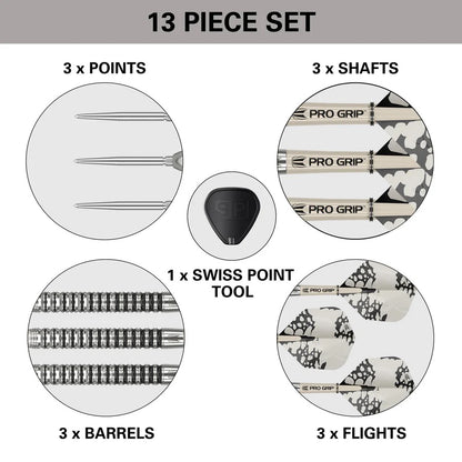 EXO 01 90% TUNGSTEN SP STEEL TIP DARTS BY TARGET