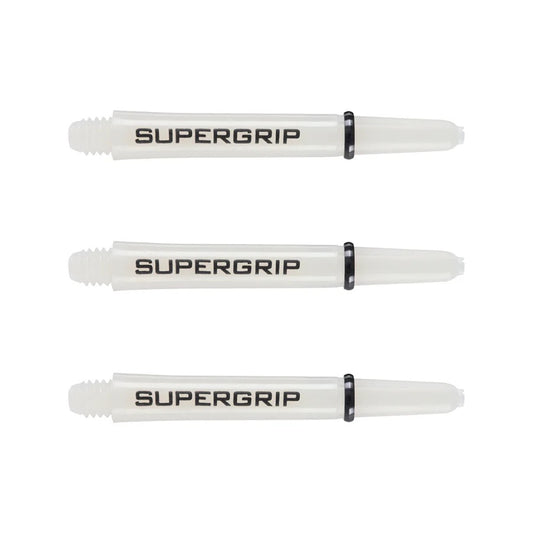 HARROWS SUPERGRIP DART SHAFTS STEMS MIDI WHITE AND BLACK