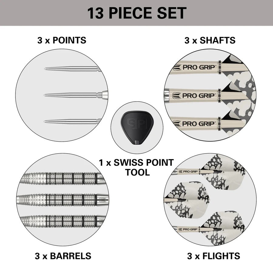 EXO 02 90% TUNGSTEN SP STEEL TIP DARTS BY TARGET