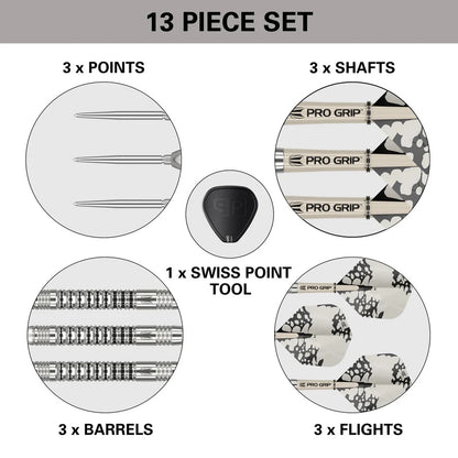 EXO 03 90% TUNGSTEN SP STEEL TIP DARTS BY TARGET
