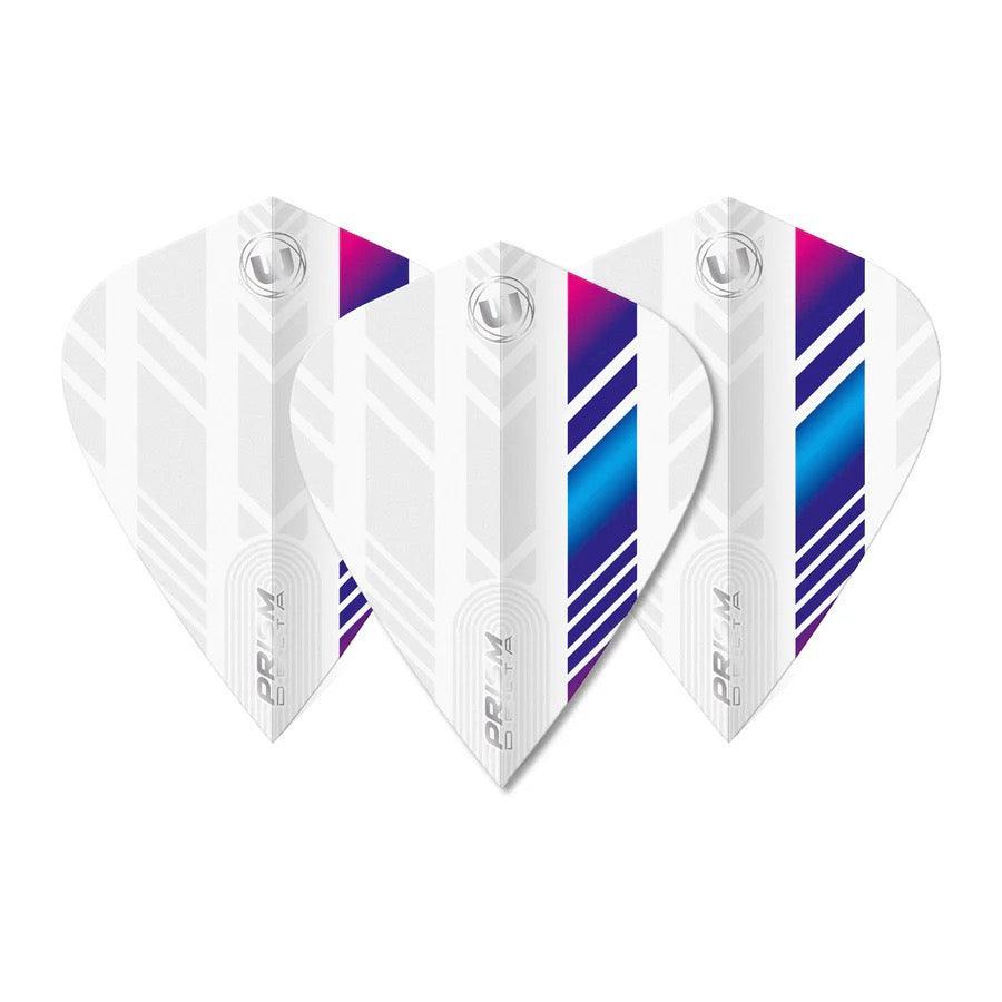 PRISM DELTA WHITE, BLUE & PURPLE KITE FLIGHT BY WINMAU
