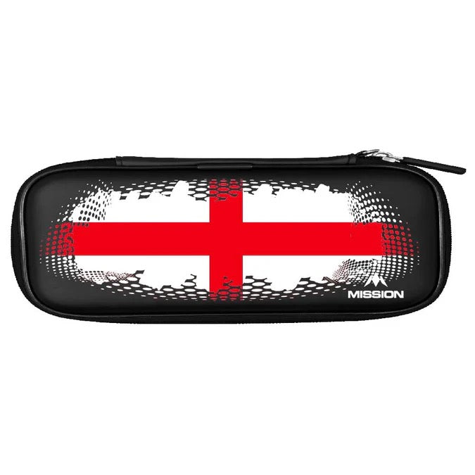 MISSION ENGLAND DARTS CASE SLIM HOLDS 1 FULL SET - ENGLAND FOOTBALL WORLD CUP