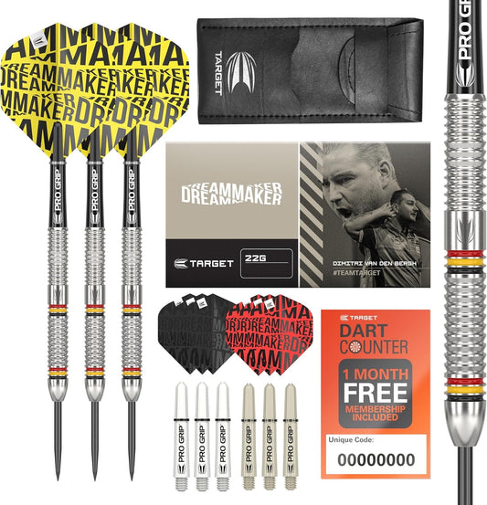 TARGET DIMITRI VAN DEN BERGH STEEL TIP 80% TUNGSTEN DARTS