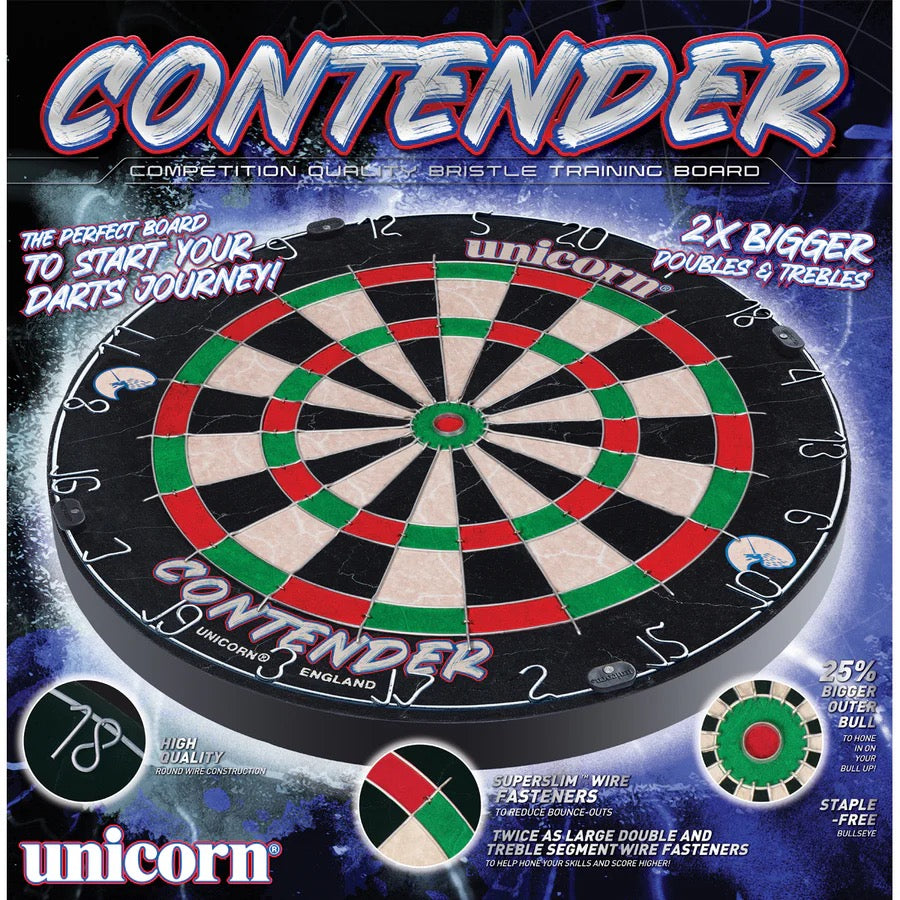 CONTENDER TRAINER DARTBOARD BY UNICORN - CLICK AND COLLECT