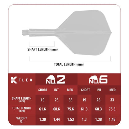 TARGET JAPAN CHING HO TUNG ZENITH G2 K-FLEX INTEGRATED FLIGHTS & SHAFTS