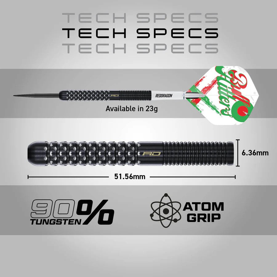 RED DRAGON BULLHITTERS 90% 23G TUNGSTEN STEEL TIP DARTS