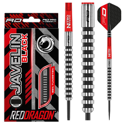 RED DRAGON JAVELIN BLACK 85% TUNGSTEN DARTS