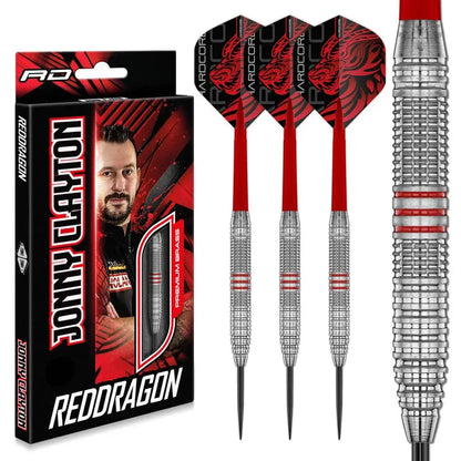 RED DRAGON JONNY CLAYTON SE BRASS DARTS SET