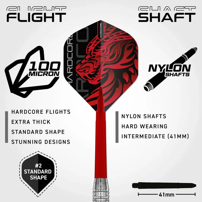 RED DRAGON JONNY CLAYTON SE BRASS DARTS SET