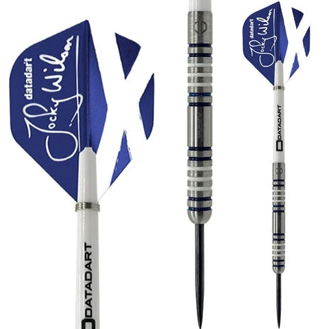 DATADART JOCKY WILSON LEGEND SERIES 90% TUNGSTEN GHOST GRIP DARTS 26G