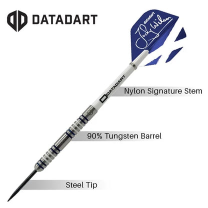 DATADART JOCKY WILSON LEGEND SERIES 90% TUNGSTEN GHOST GRIP DARTS 26G