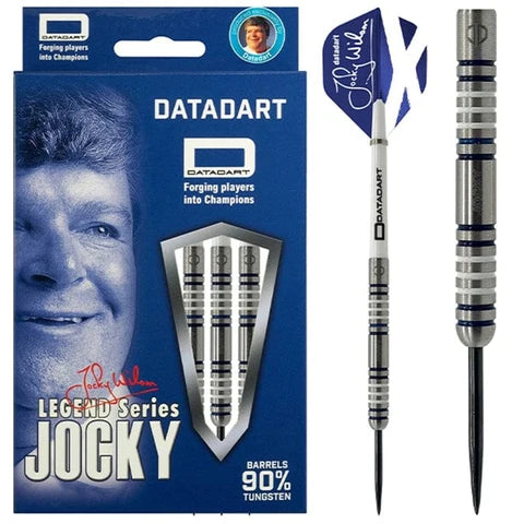 DATADART JOCKY WILSON LEGEND SERIES 90% TUNGSTEN GHOST GRIP DARTS 26G
