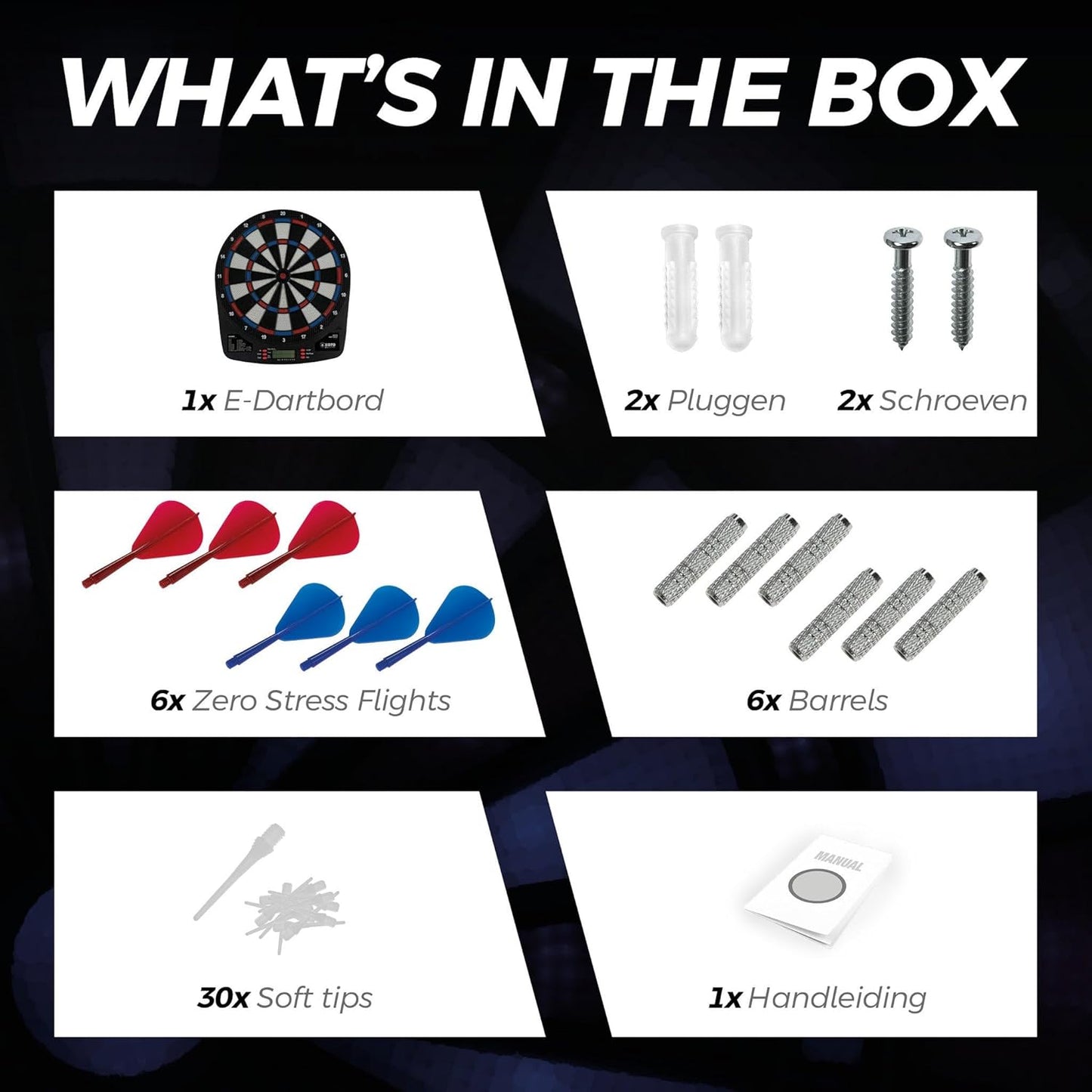 KOTO ELECTRONIC SOFT TIP DARTBOARD BUNDLE SET