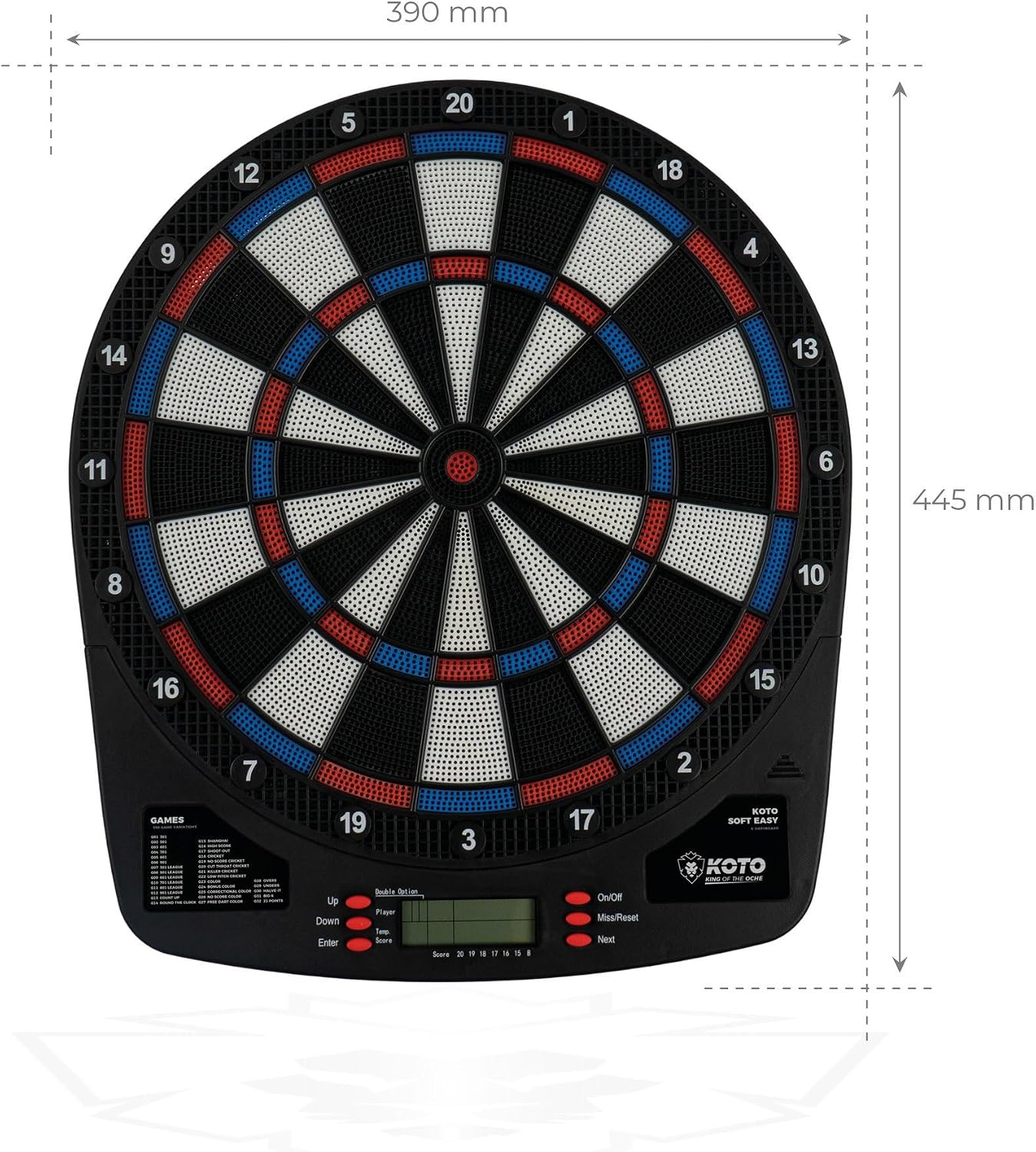 KOTO ELECTRONIC SOFT TIP DARTBOARD BUNDLE SET