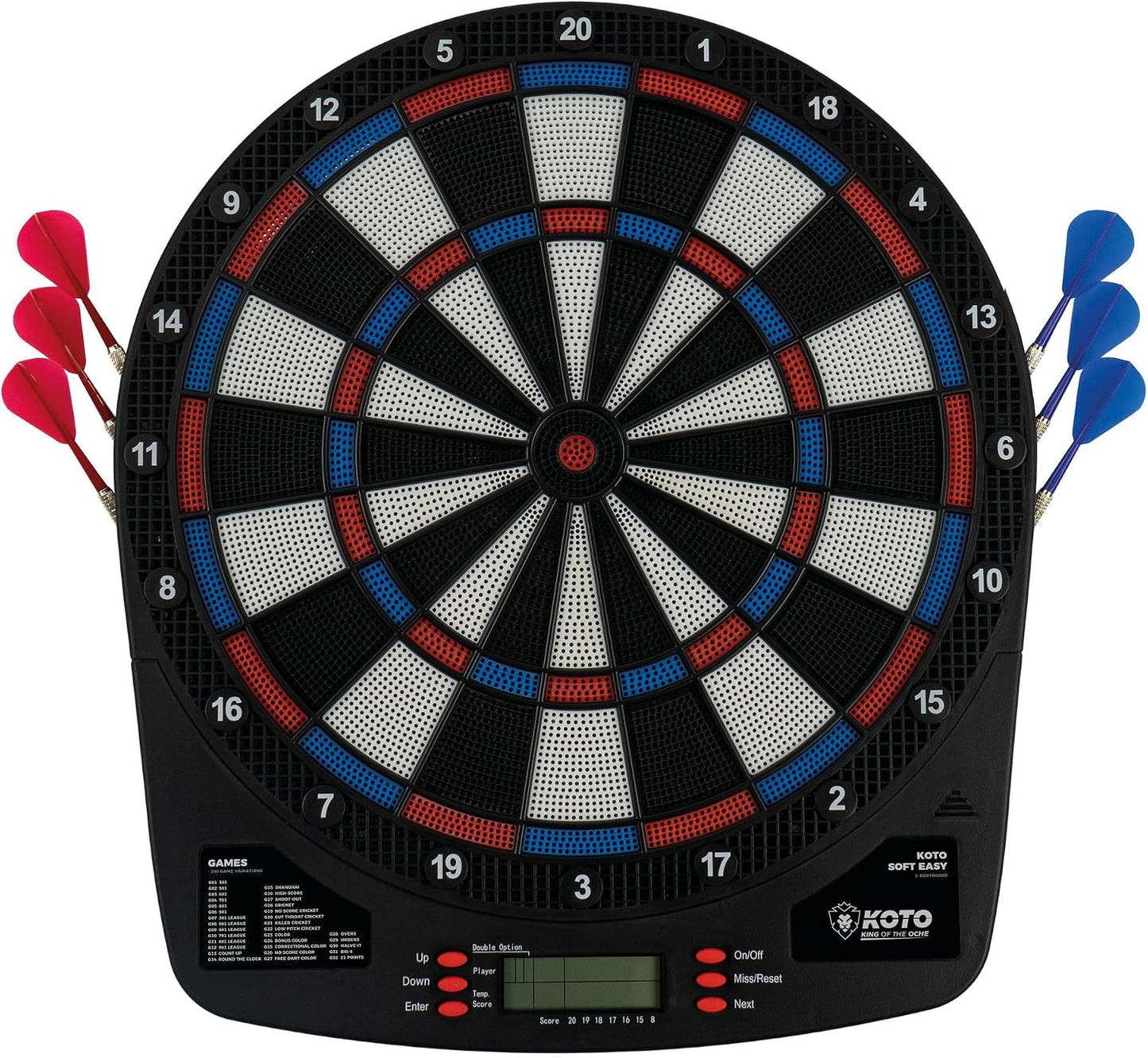 KOTO ELECTRONIC SOFT TIP DARTBOARD BUNDLE SET