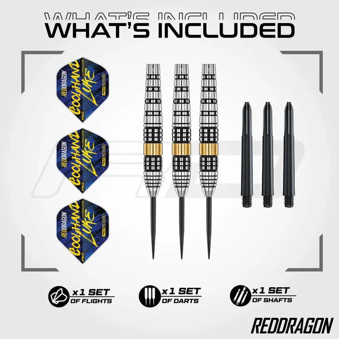 RED DRAGON LUKE HUMPHRIES SE BRASS DARTS SET